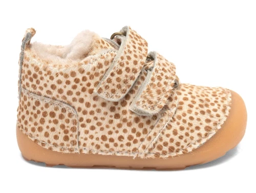 bisgaard Carter Lamb vinterbegyndersko dots fur set fra siden