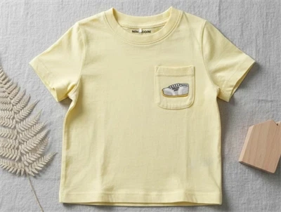 Mini Rodini yellow jogging t-shirt