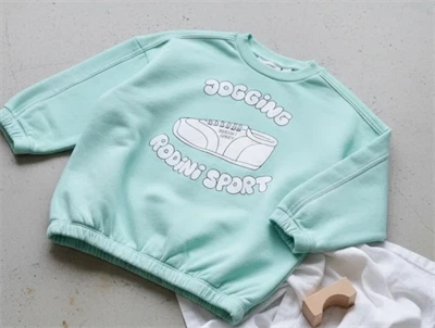 Mini Rodini green sport jogging sweatshirt