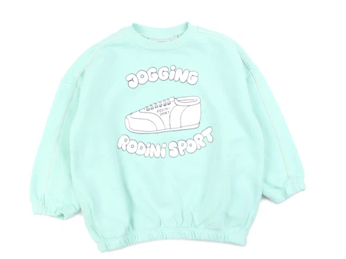 Mini Rodini green sport jogging sweatshirt