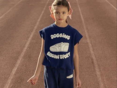 Mini Rodini blue jogging sweat tank