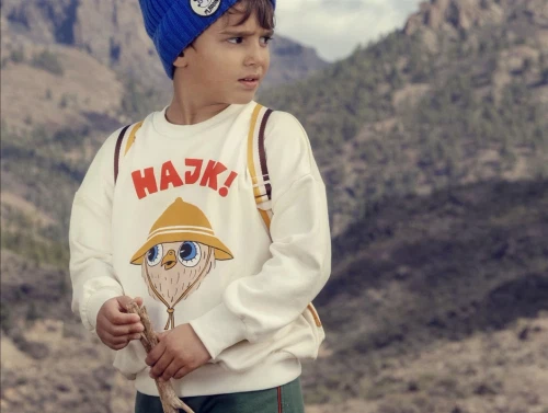 Mini Rodini white hike sweatshirt