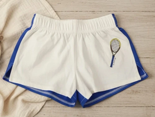 Mini Rodini white tennis shorts