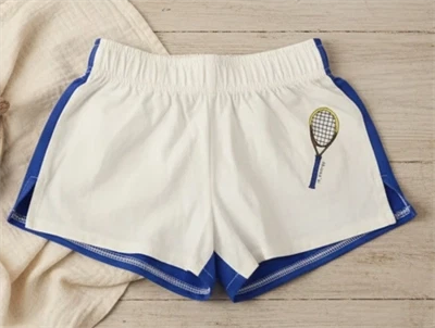 Mini Rodini white tennis shorts