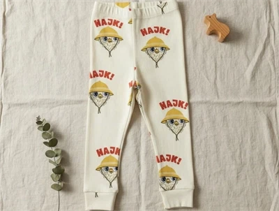 Mini Rodini offwhite hike leggings