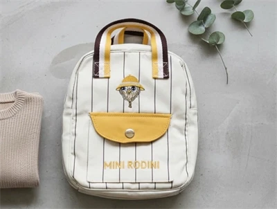 Mini Rodini offwhite owl emblem mini rygsæk