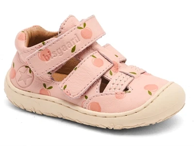 Bisgaard Hana sandal ferskenprint med velcro