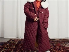 Mini Rodini brown diamond quilted overgangsjakke