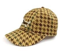 Mini Rodini beige dog houndstooth soft kasket