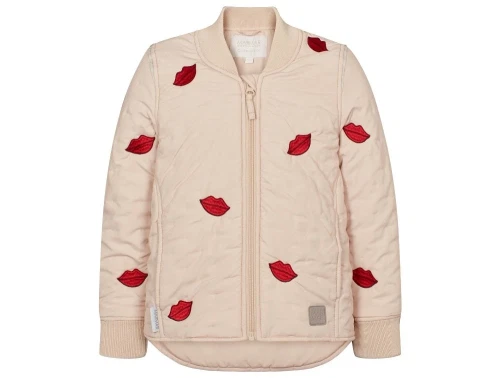 MarMar Orry termojakke beige med kys broderi