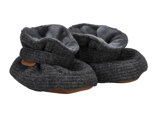 En Fant babyfutter dark grey melange med velcro lukning