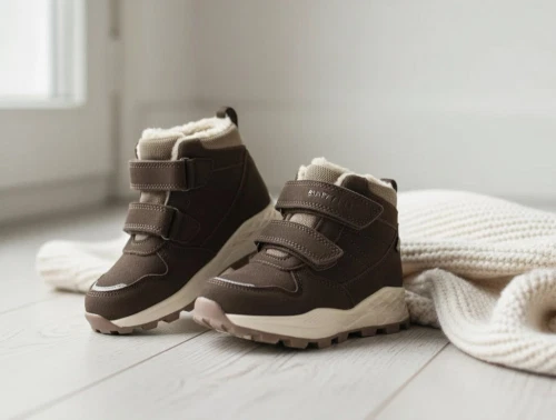En Fant chocolate brown vintersneaker med TEX