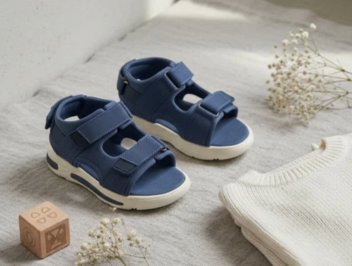 En Fant sandal blå med blinklys