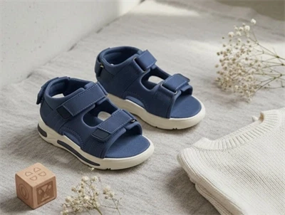 En Fant sandal blå med blinklys