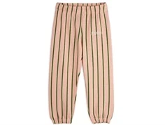 Mini Rodini pink vertical stripe aop sweatpants