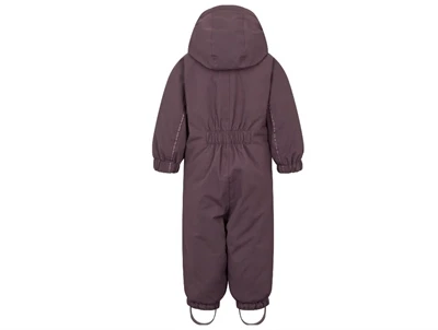 Bagside af MarMar Copenhagen Oriel flyverdragt deep plum med tekniske detaljer