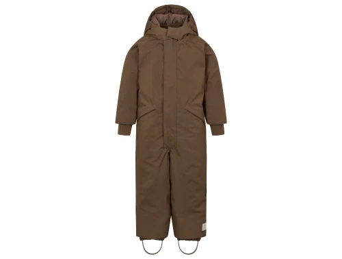 MarMar Copenhagen Ollie flyverdragt i deep choco med elastiske seler set forfra