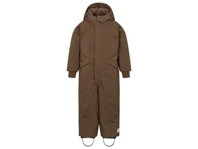 MarMar Copenhagen Ollie flyverdragt i deep choco med elastiske seler set forfra