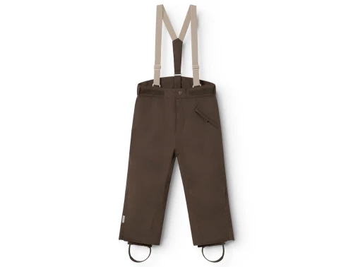 MarMar Orla overtræksbukser deep choco med seler front