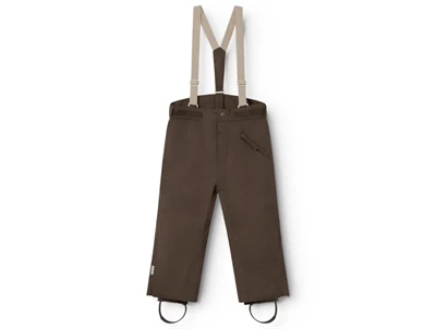 MarMar Orla overtræksbukser deep choco med seler front