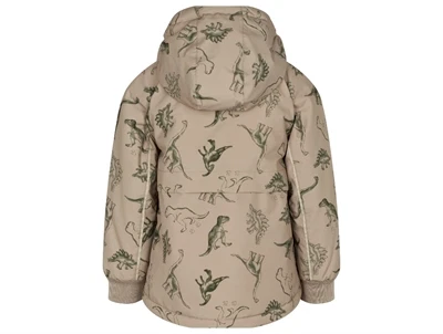 MarMar Copenhagen Osak jakke i dinosaurs print med aftagelig hætte set bagfra