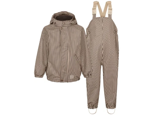 MarMar Copenhagen regnsæt brown stripe med lodrette striber