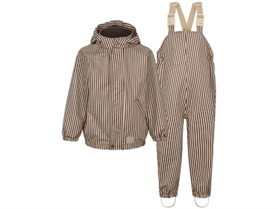 MarMar Copenhagen regnsæt brown stripe med lodrette striber