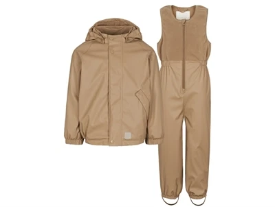 MarMar Obo regnsæt sepia brun med fleecefor