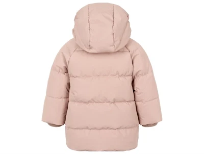 MarMar pufferjakke light plum med hætte set bagfra