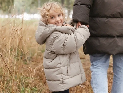 MarMar Omega pufferjakke moon rock med aftagelig hætte