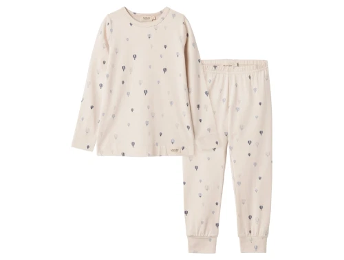 MarMar Copenhagen nattøj sæt air balloon med ballonprint set forfra