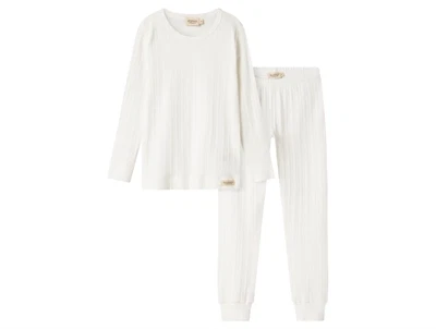 MarMar Copenhagen nattøjssæt gentle white set forfra