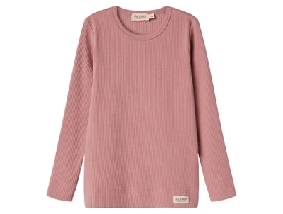 MarMar Copenhagen langærmet t-shirt i rose parfait set forfra