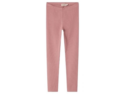 MarMar leggings rose parfait i ribstruktur set forfra