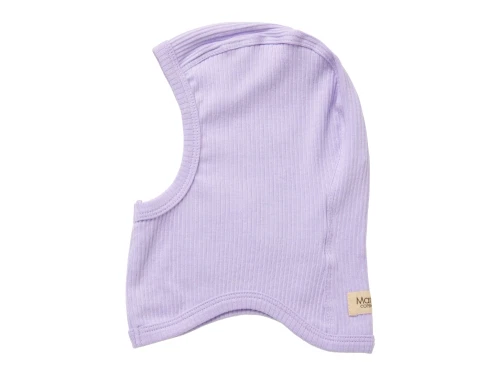 MarMar elefanthue i soft lavender rib med enkelt lag