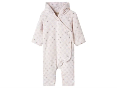 Køredragt med hætte og blomsterprint i farven little tulip fra MarMar Copenhagen 