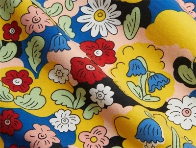 Mini Rodini kjole med multi blomsterprint