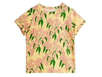 T-shirt fra Mini Rodini med alpine flowers-print set forfra