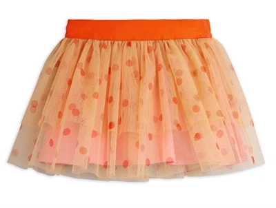 Mini Rodini tylskørt pink med prikker og bred elastik