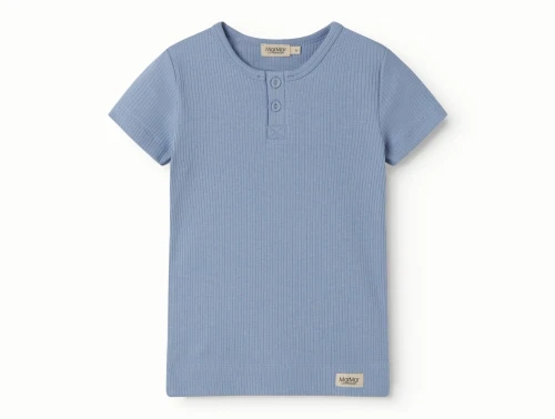 MarMar t-shirt i blue iris med rib