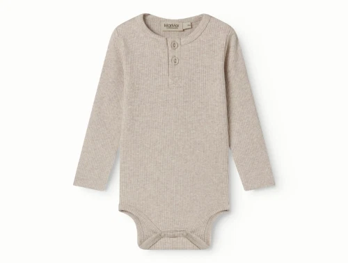 MarMar body i lys beige nuance med rib