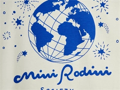 Mini Rodini tanktop i white med society print detalje