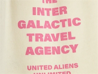 Mini Rodini sweatpants i multi med travel agency tekstprint detalje