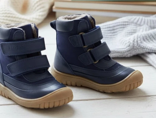 Pom Pom vinterstøvle navy med TEX