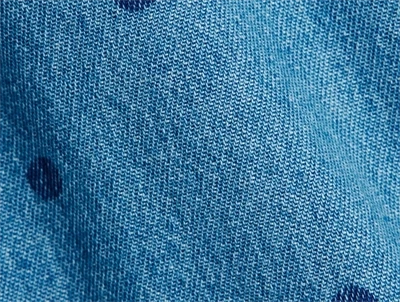 Mini Rodini solhat i blue med prikprint detalje af stof