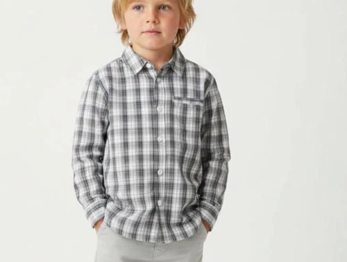 Wheat skjorte Kristian greyblue