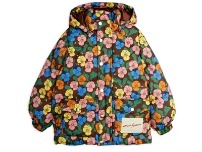 Mini Rodini puffer vinterjakke med multifarvet blomsterprint