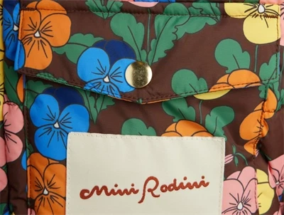 Mini Rodini puffer vinterjakke med multifarvet blomsterprint