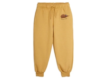 Mini Rodini sweatpants beige med musbroderi