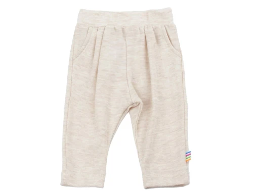 Joha bukser creme i merinould med elastik i taljen